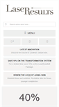 Mobile Screenshot of laseresults.com