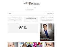 Tablet Screenshot of laseresults.com